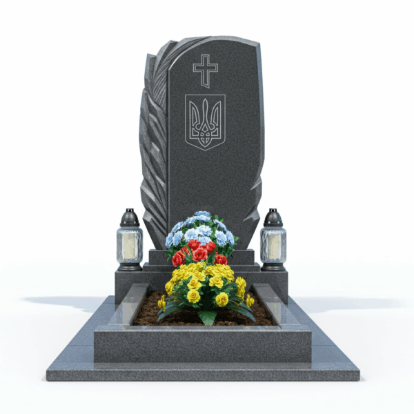 Гранитный памятник для военных на могилу №5