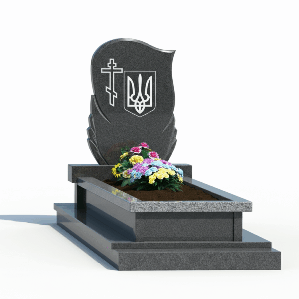 Гранитный памятник для военных на могилу №7