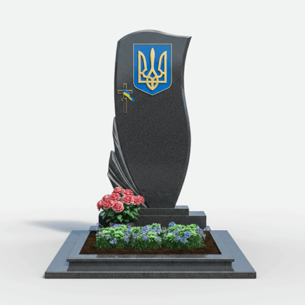 Гранитный памятник для военных на могилу №9