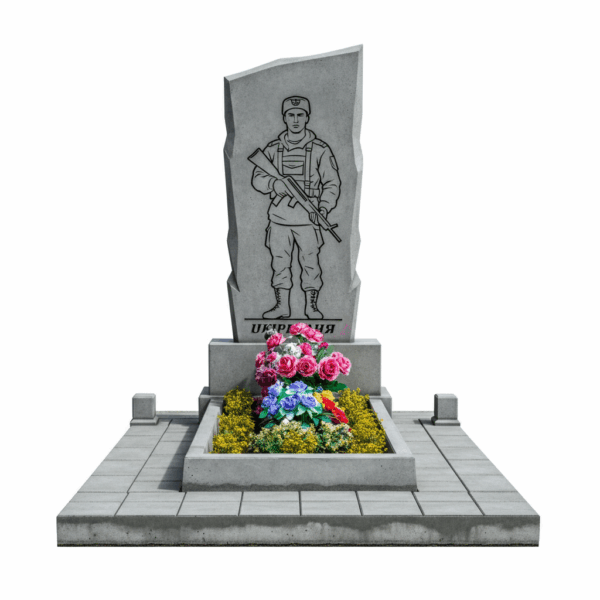 Бетонный памятник для военных №10