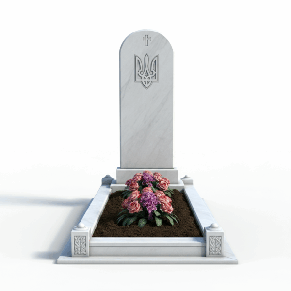 Мраморный памятник для военных на могилу №3