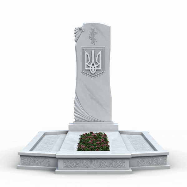 Мраморный памятник для военных на могилу №9