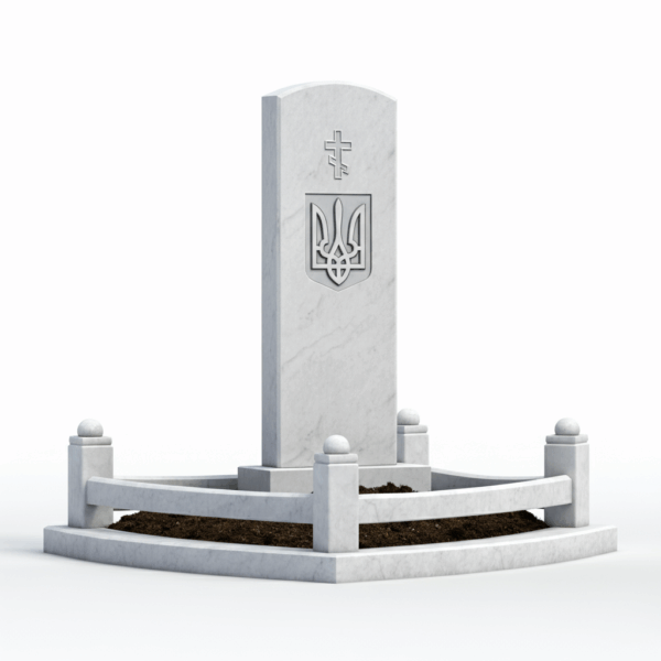 Мраморный памятник для военных на могилу №7